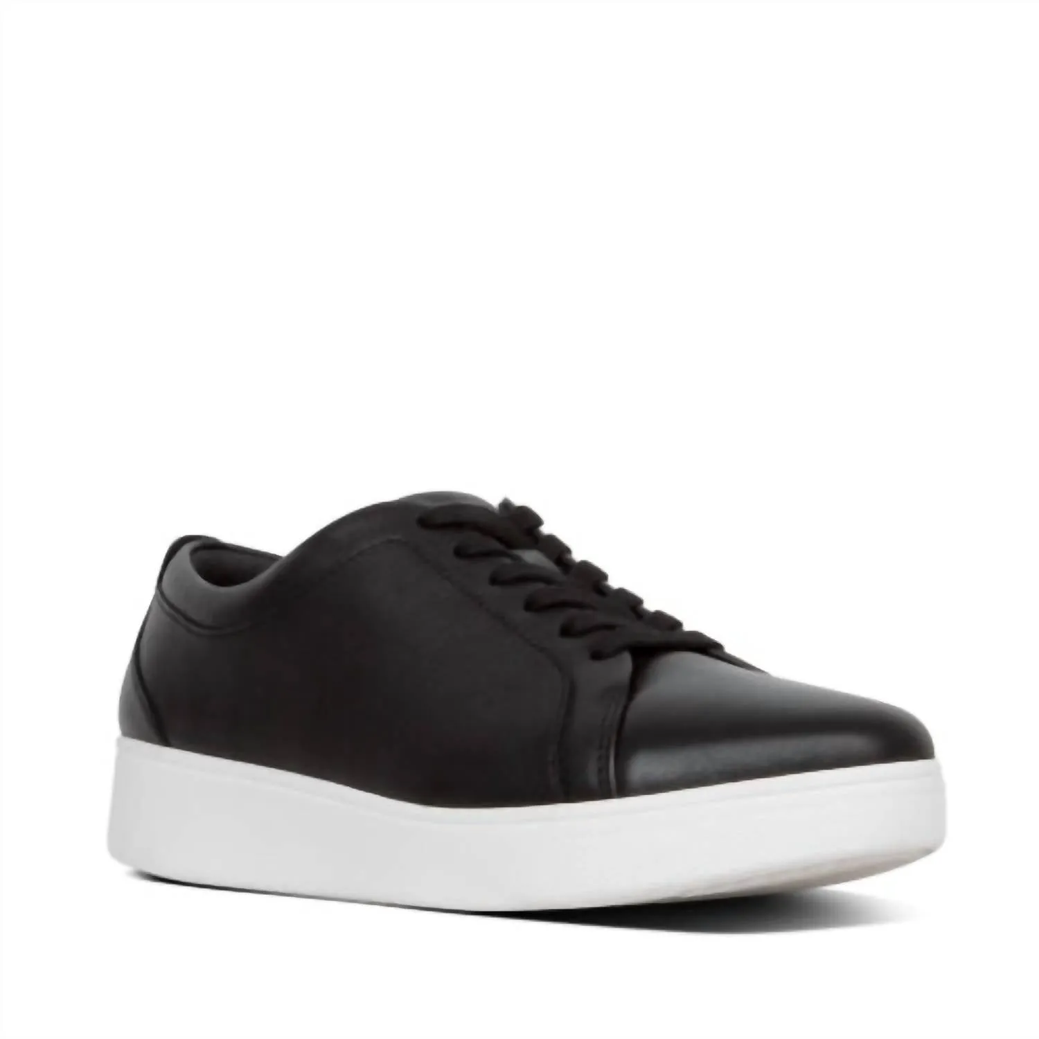 Women's Rally Leather Panel Sneaker In Black