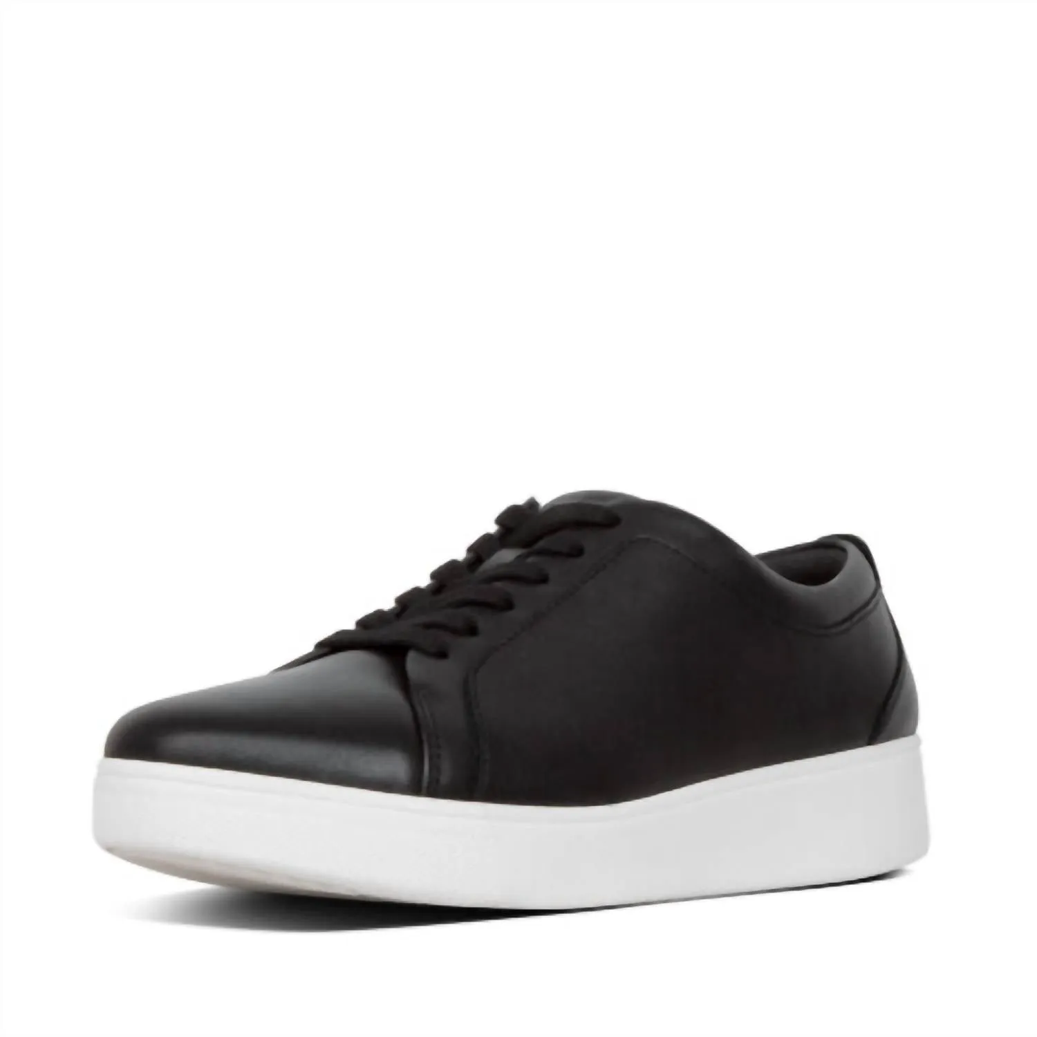 Women's Rally Leather Panel Sneaker In Black
