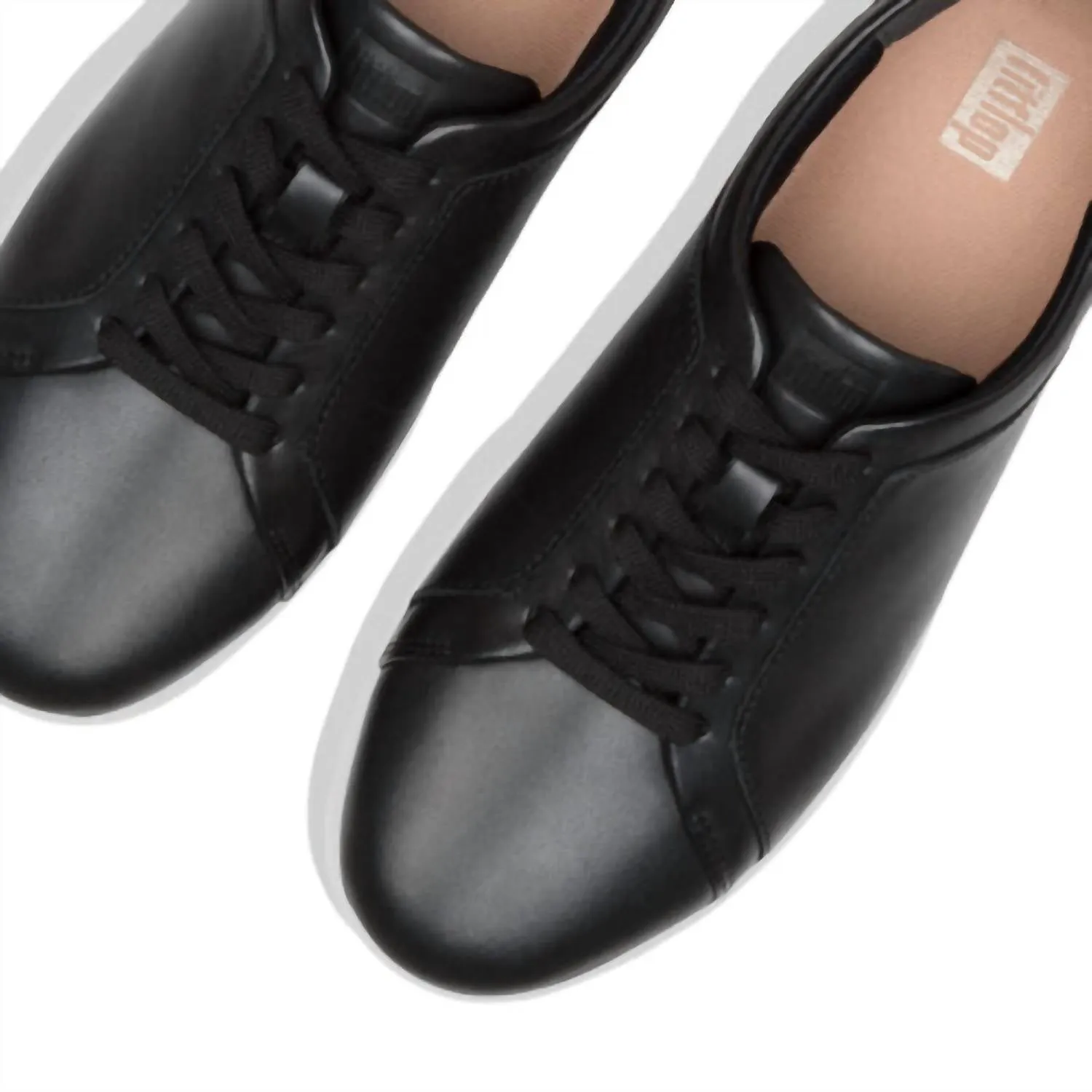 Women's Rally Leather Panel Sneaker In Black