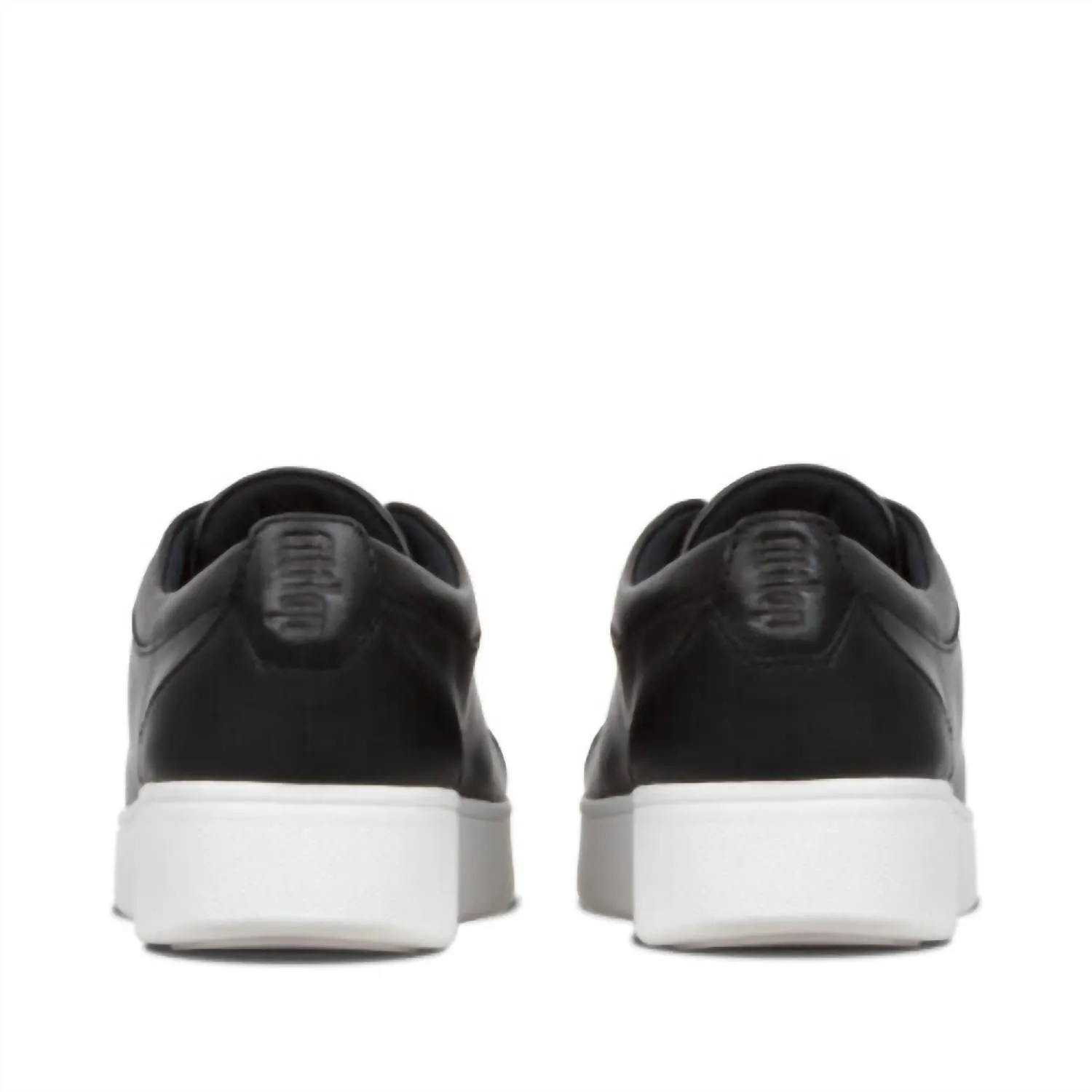 Women's Rally Leather Panel Sneaker In Black