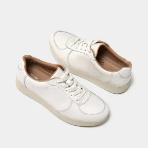 Women's Rally Leather Panel Sneaker In Urban White