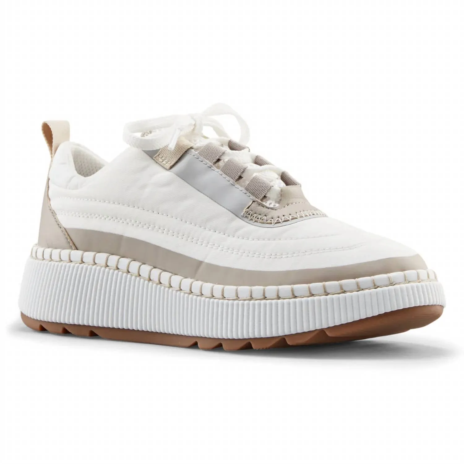 Women's Sayah Sneaker In White Taupe