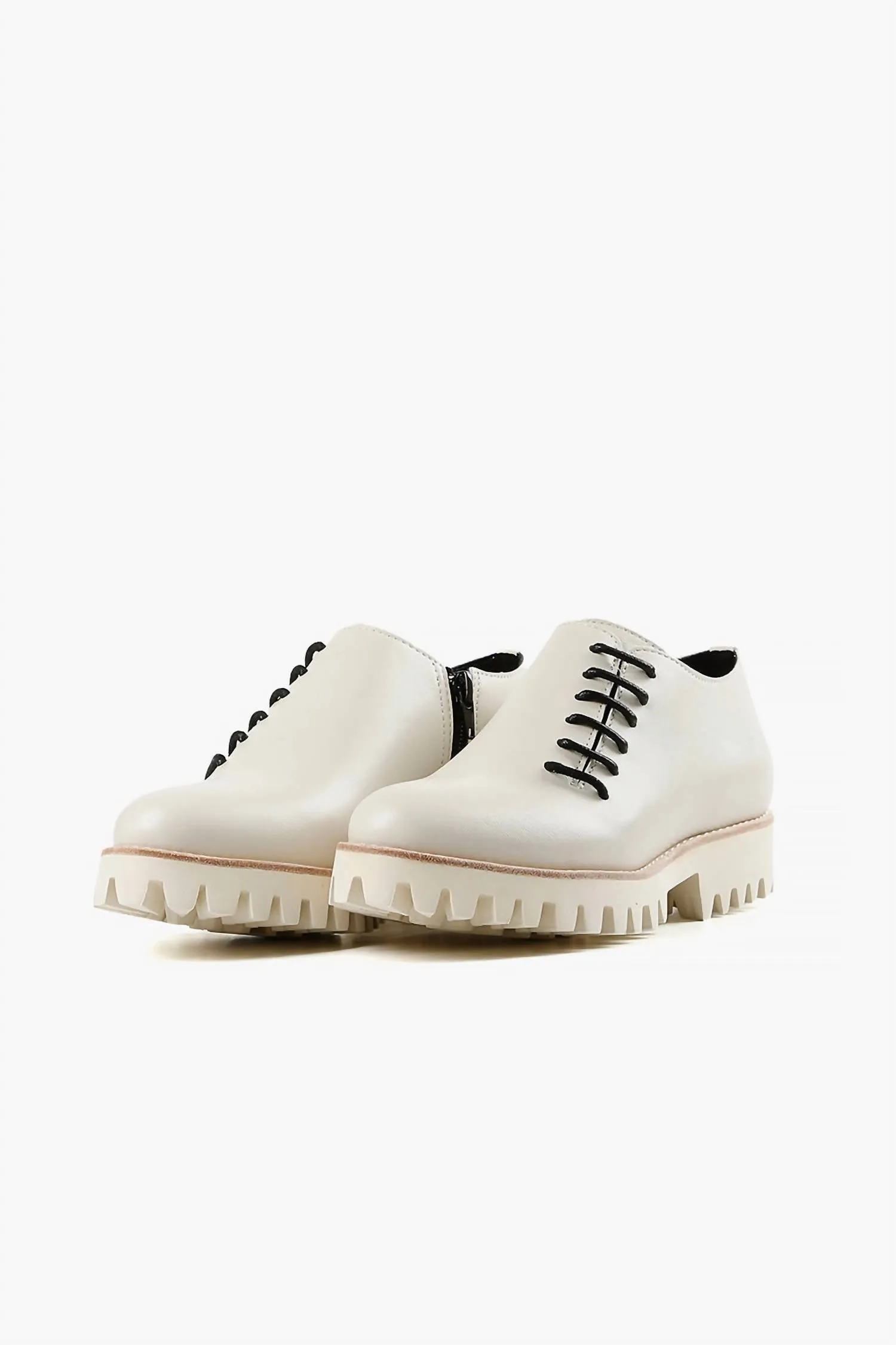 Women's Side Cord Sneaker In Ivory