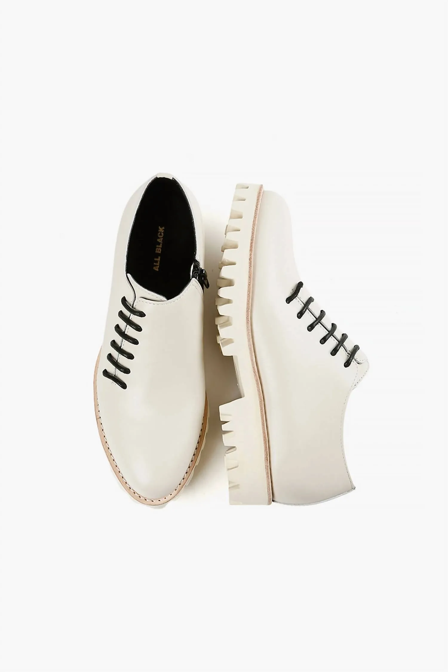Women's Side Cord Sneaker In Ivory