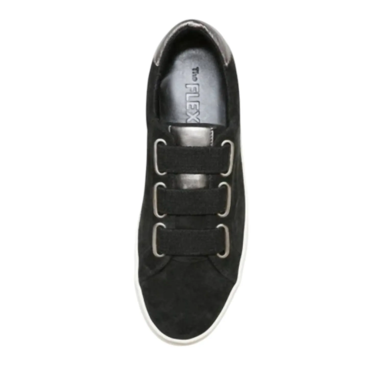 Women's Sneak Easy Sneaker In Sde/calf Met/black/petro