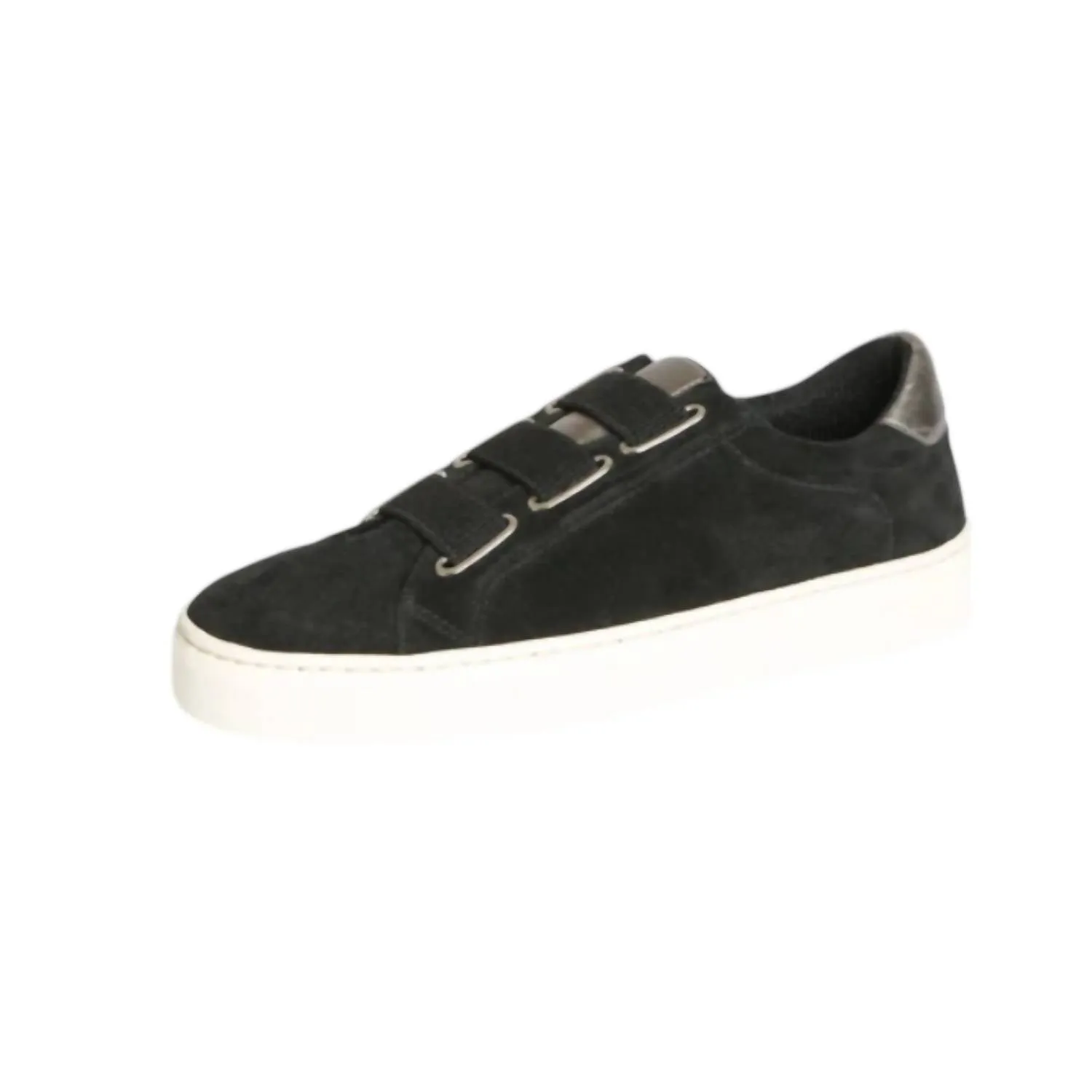 Women's Sneak Easy Sneaker In Sde/calf Met/black/petro