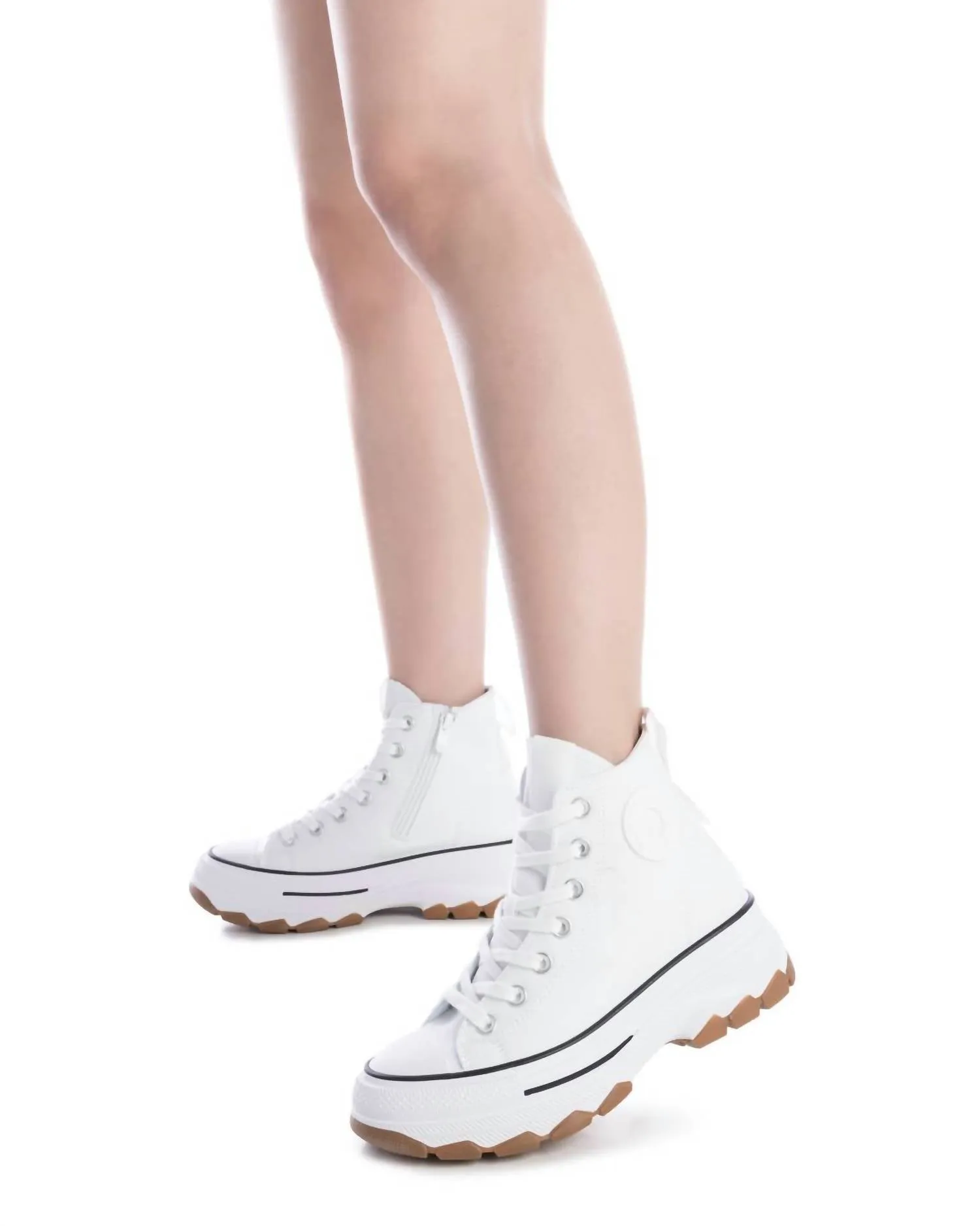 Women's Sneaker Booties In White