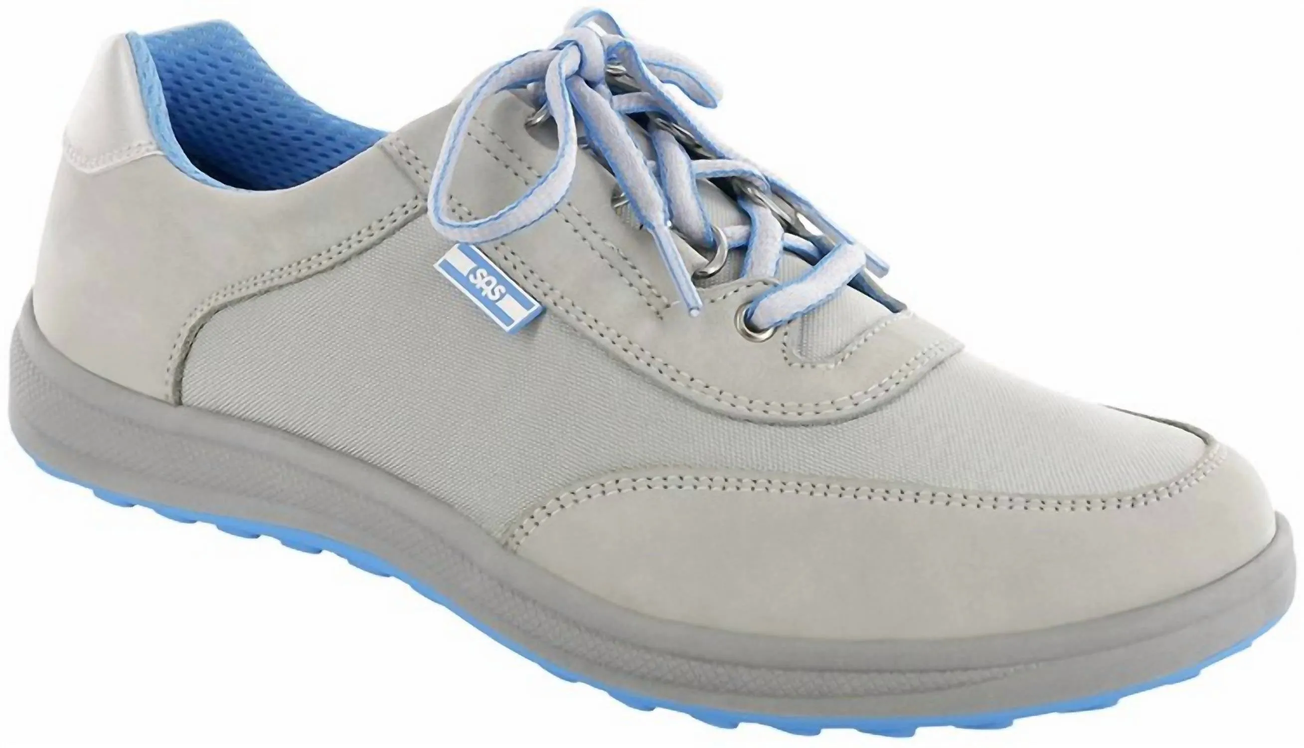 Women's Sporty Lace-Up Sneaker Shoe In Silver
