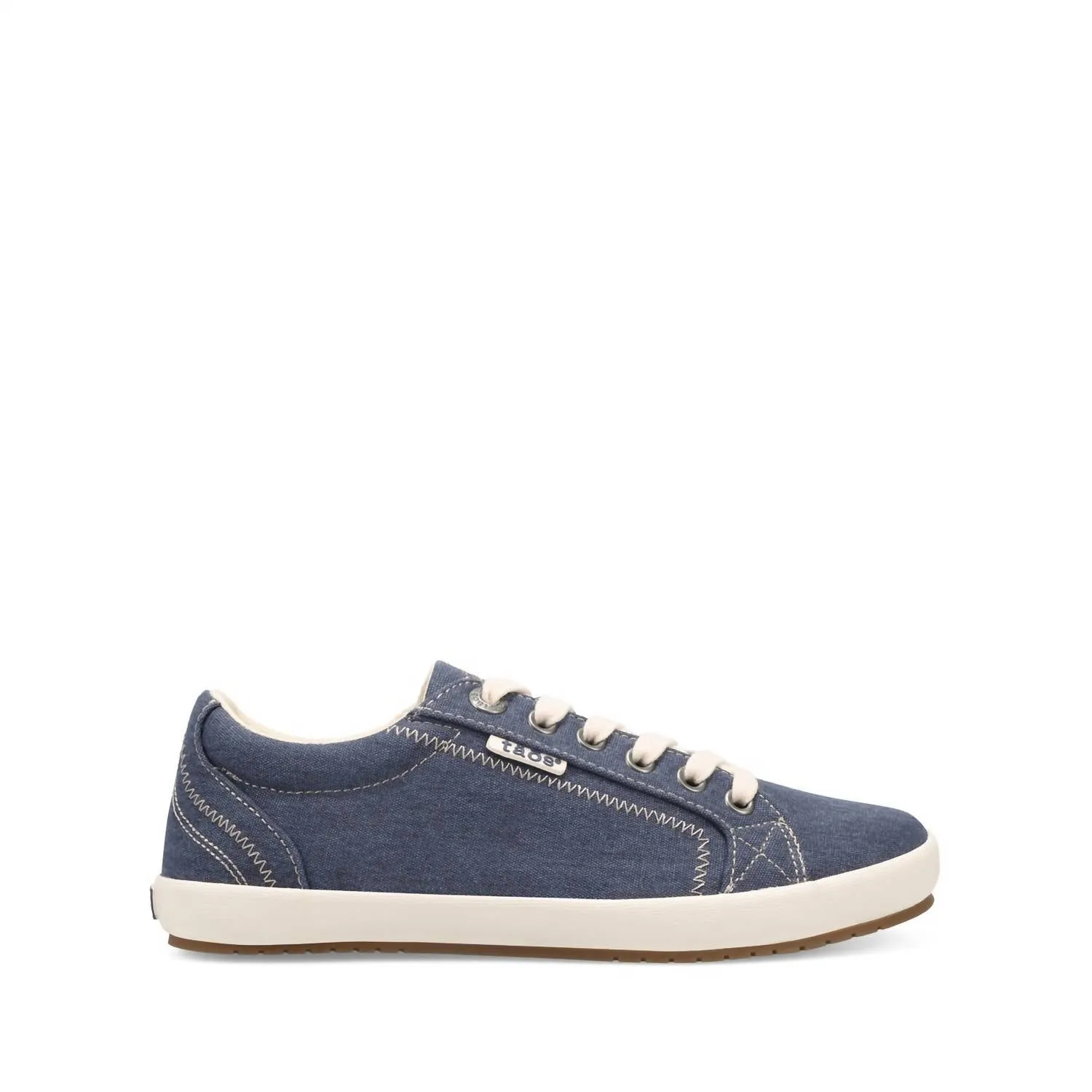 Women's Star Sneakers In Lake Blue Washed Canvas