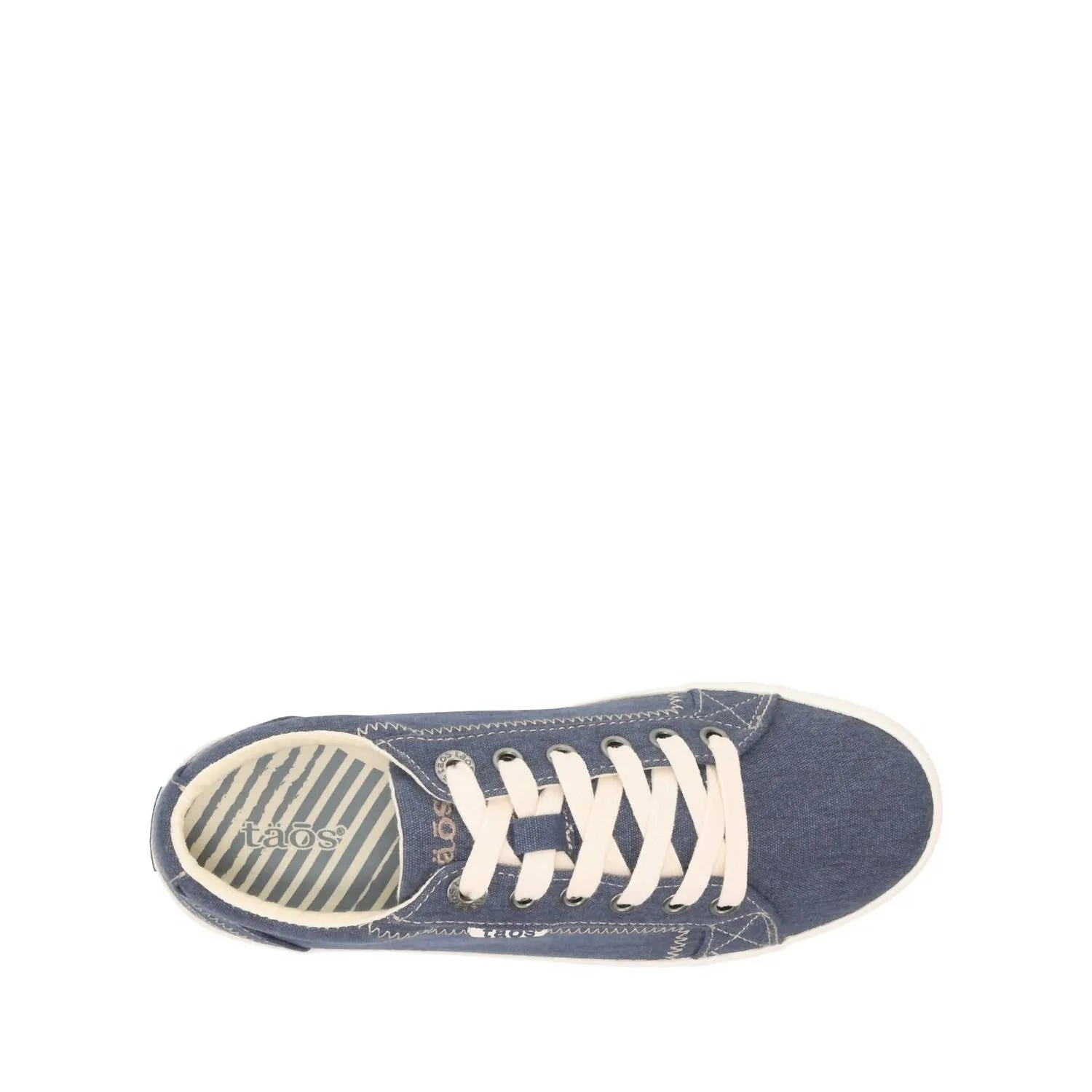Women's Star Sneakers In Lake Blue Washed Canvas