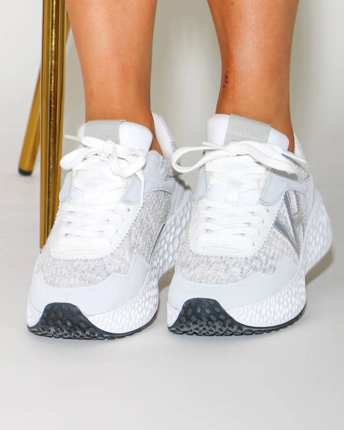 Women's Starling Fashion Sneakers In Grey Tweed Multi