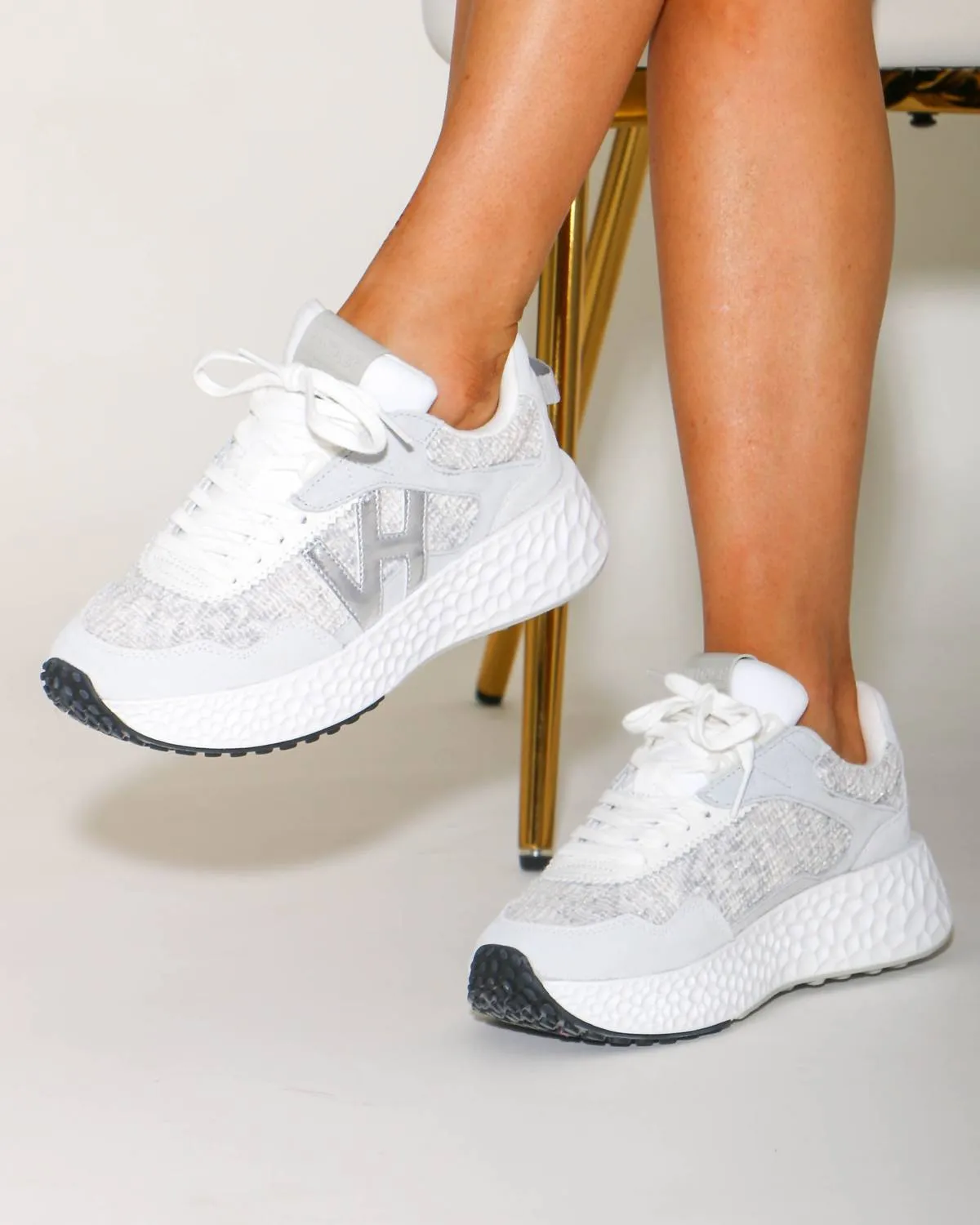 Women's Starling Fashion Sneakers In Grey Tweed Multi