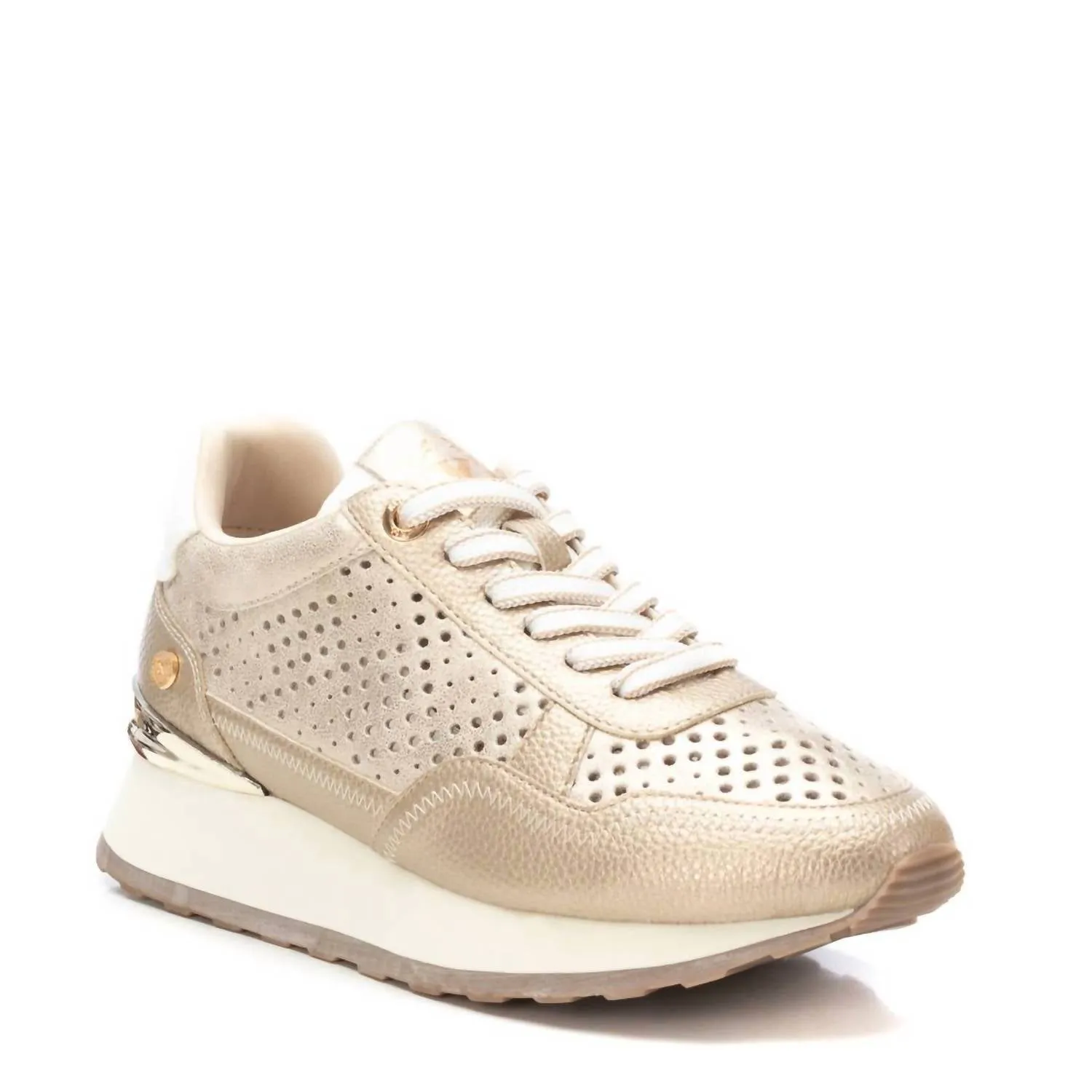 Women's Trainer Sneakers In Gold