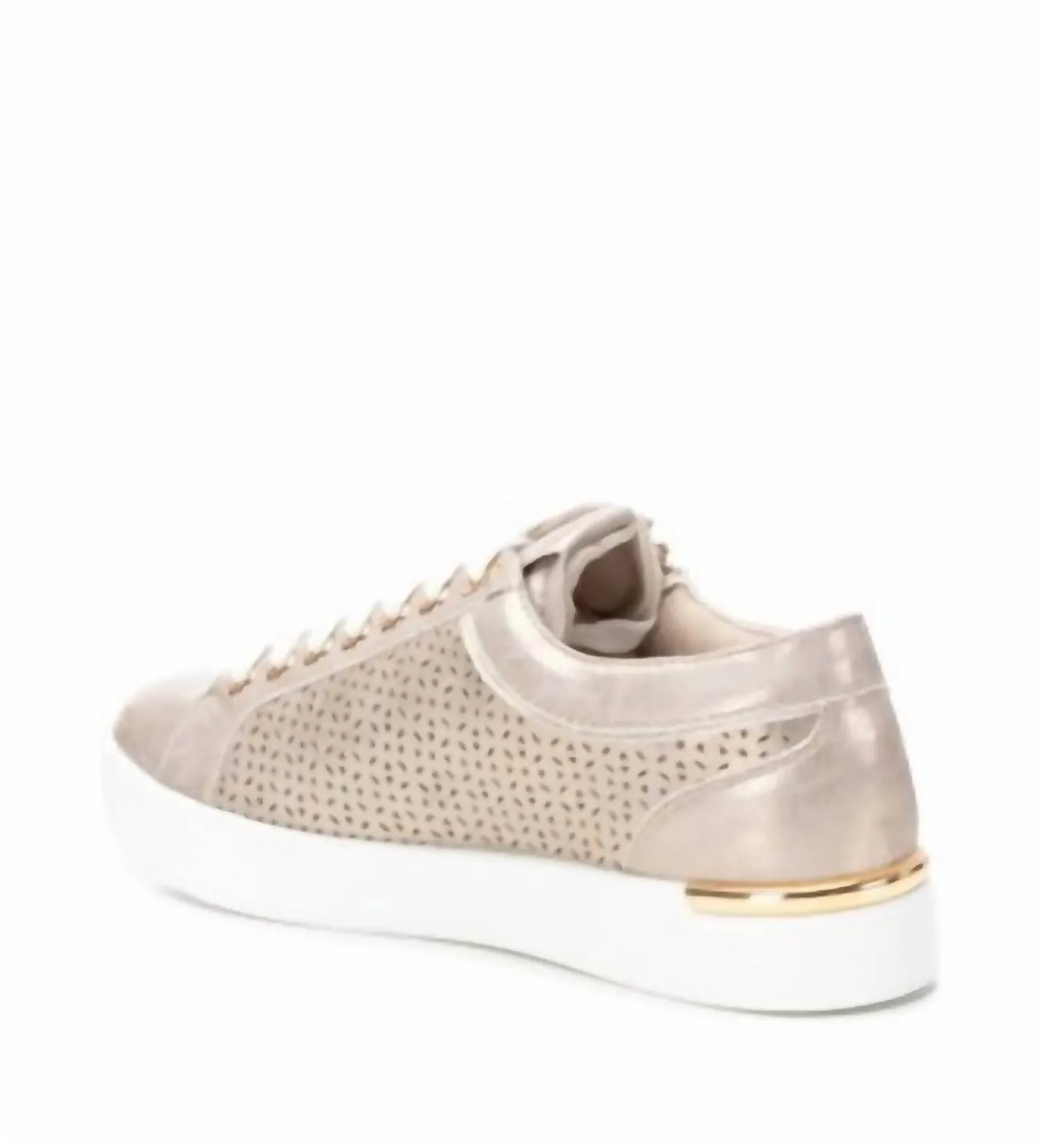 Women's Trainer Sneakers In Gold
