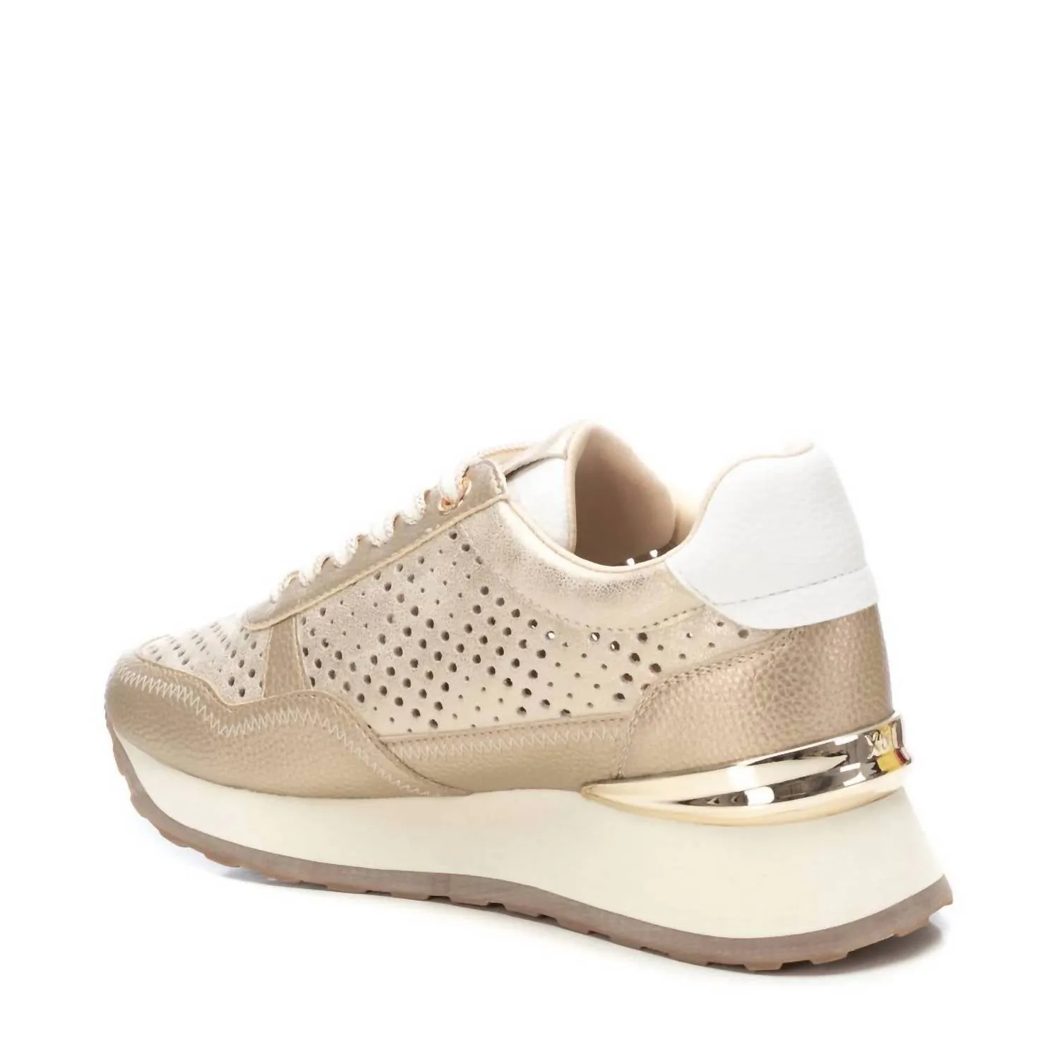 Women's Trainer Sneakers In Gold