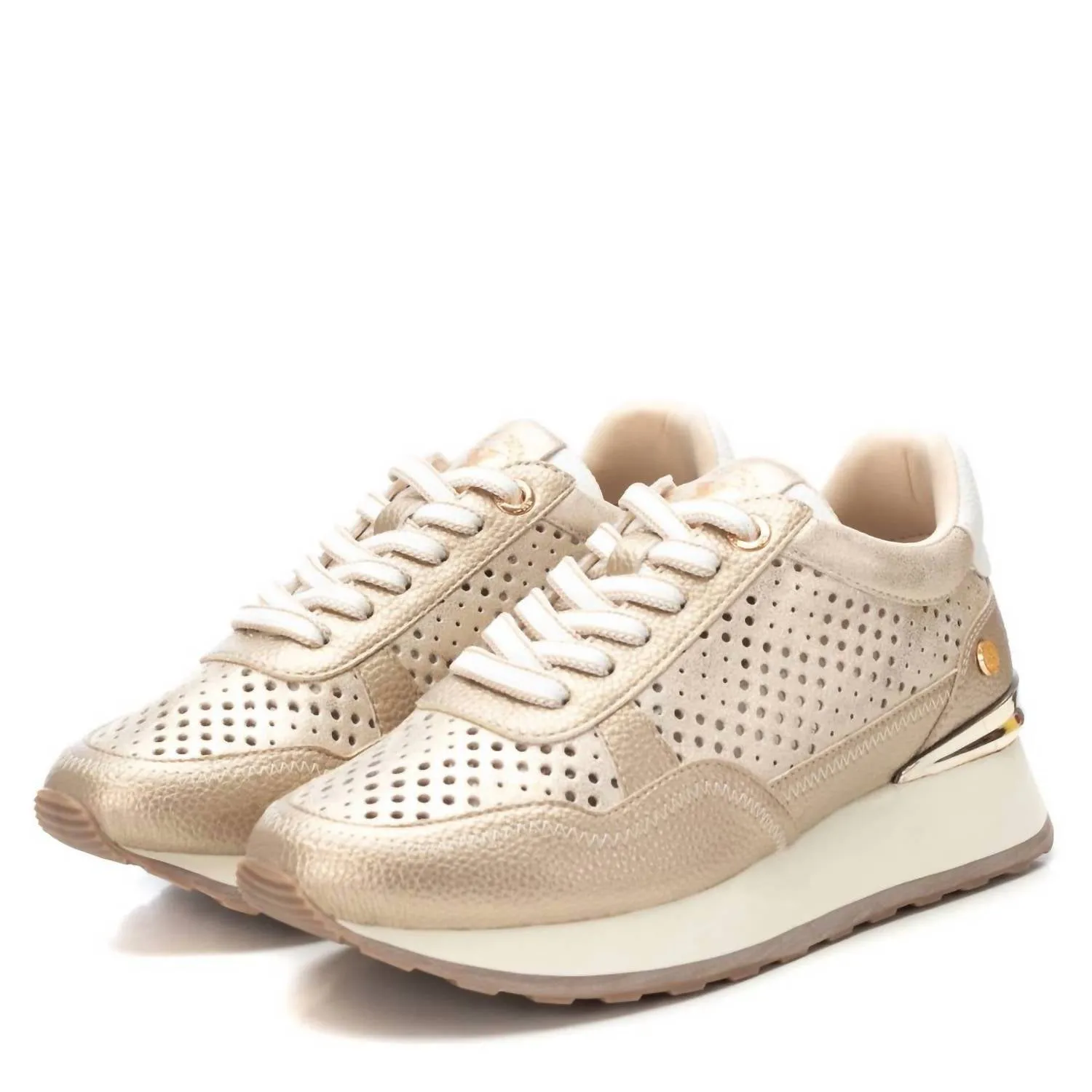 Women's Trainer Sneakers In Gold