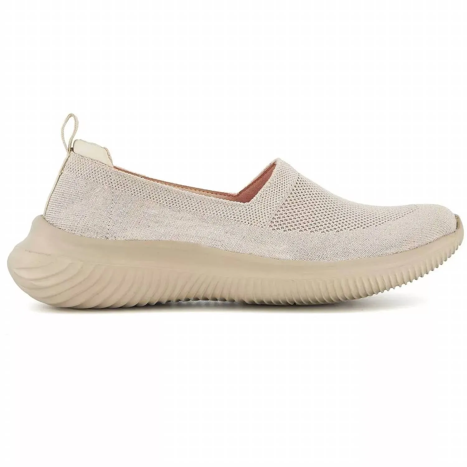 Women's Ultra Comfort Slip On Casual Sneakers In Beige