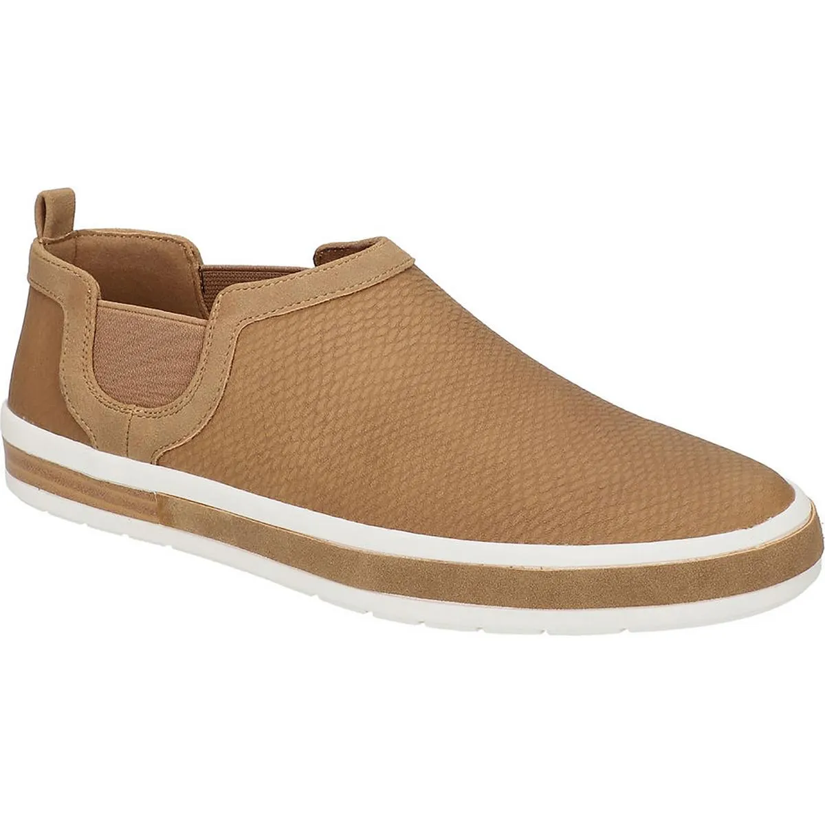 Wrenley Womens Faux Leather Snake Print Slip-On Sneakers