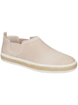 Wrenley Womens Faux Leather Snake Print Slip-On Sneakers