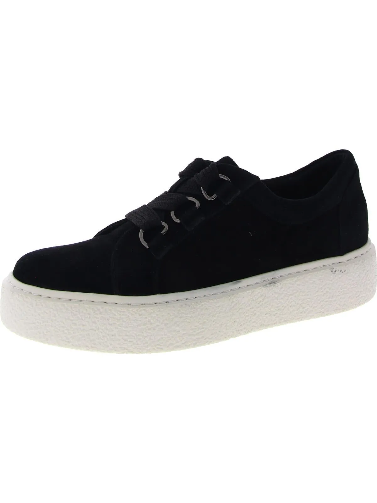 Yevka Womens Padded Insole Faux Suede Casual And Fashion Sneakers