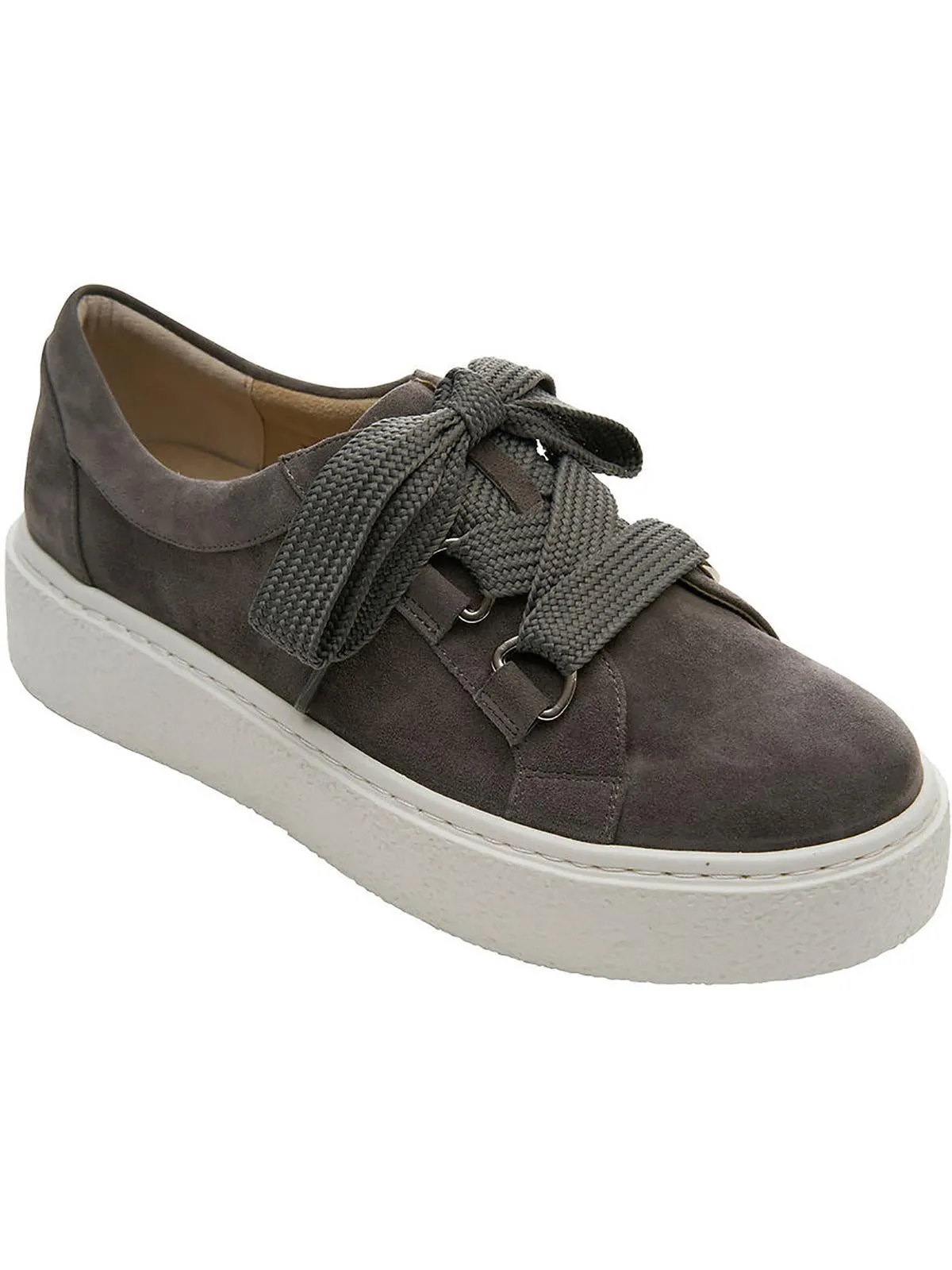 Yevka Womens Padded Insole Faux Suede Casual And Fashion Sneakers